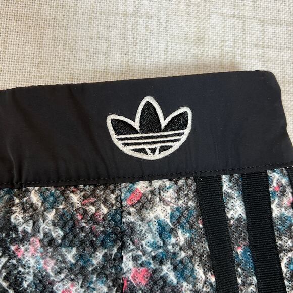 ADIDAS Primegreen Skirt Sz L Flouncy Floral Midi Skirt Multicolor Athleisure Y2k - Picture 4 of 11